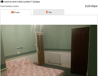 Blunt letting agent advertises sh**y rooms to let